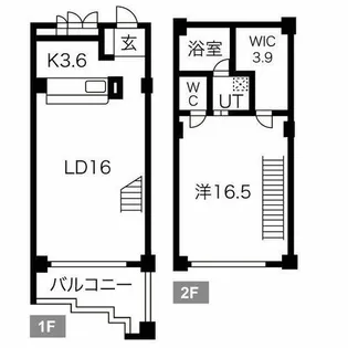 トランセット覚王山【401号室】の間取り