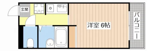 マンションオーク【206号室】の間取り