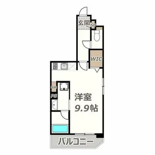 ラシーヌ阿倍野【801号室】の間取り