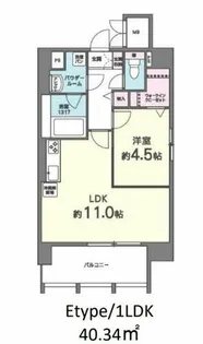 T.Y天六【9階】の間取り