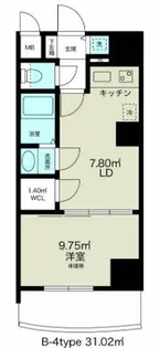ノルデンタワー新大阪アネックスA棟【1608号室】の間取り