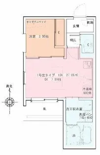 REGALEST五条大宮【101号室】の間取り