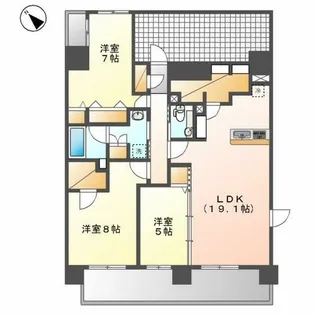 Casa Via【1001号室】の間取り