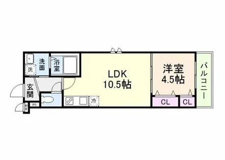 フジパレス中之島ウエスト【3階】の間取り