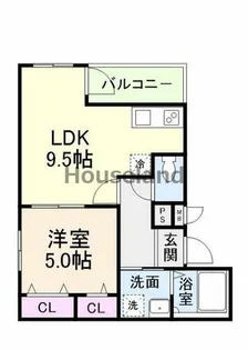 フジパレス中之島ウエスト【2階】の間取り