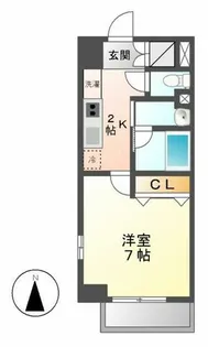 CITY SPIRE 名駅前【903号室】の間取り