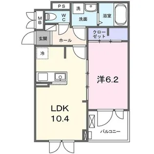 ブルックⅢ【2階】の間取り