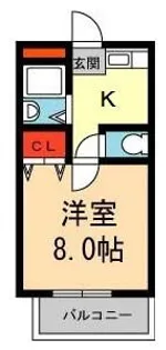 ハイツレジーナ【1階】の間取り