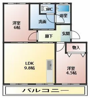 シルエ柏原【3階】の間取り