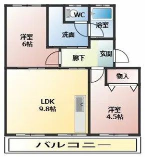 シルエ柏原【3階】の間取り