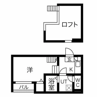 GiftⅠ(ギフトワン)【105号室】の間取り