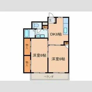 ル ヴェルジェ【202号室】の間取り