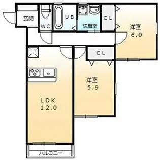 GRAN PARK 青山台【2階】の間取り