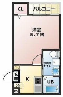 メゾンシエル【1階】の間取り