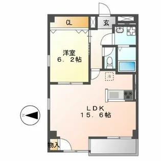エスペランサ西杉【5階】の間取り