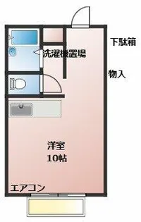 ウェルメイド【108号室】の間取り