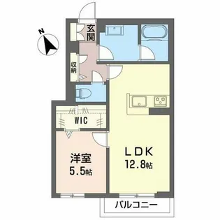シャーメゾン岡田ハイテール【2階】の間取り