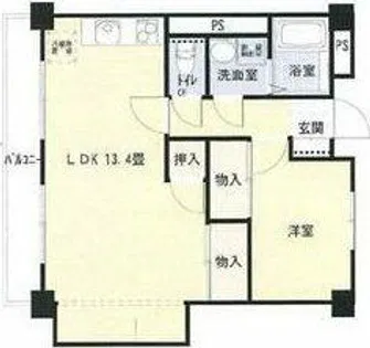 プライム八田【2階】の間取り