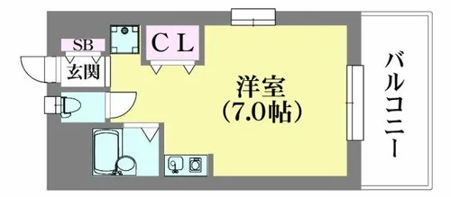 KY上沢【5階】の間取り