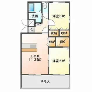 パークハイム黄金【101号室】の間取り