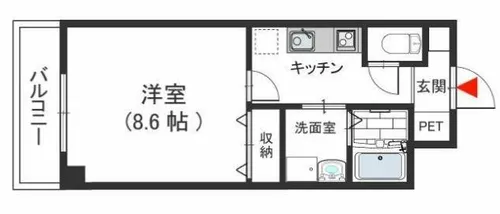 パトラY【3階】の間取り