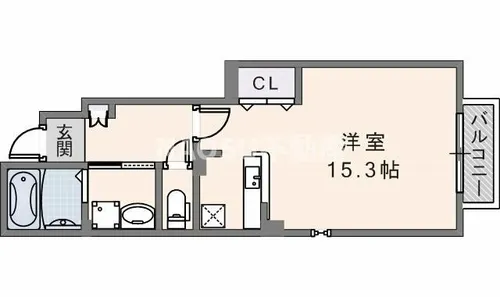 パーシモンウエスト【1階】の間取り