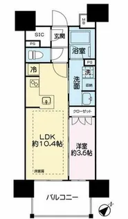 レーベン長岡天神CRESIST【10階】の間取り
