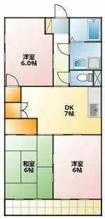 ユトリロ西浜【1階】の間取り