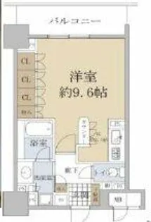 リーガル北心斎橋Ⅱ【2階】の間取り