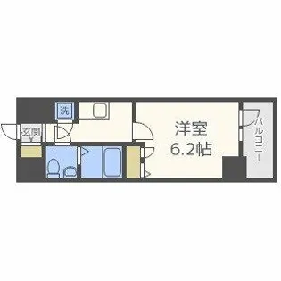 エスリード天神橋筋六丁目【2階】の間取り
