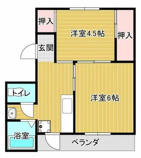 ヴィラナリー由良1【503号室】の間取り