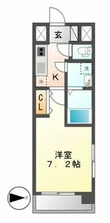 UURコート名古屋名駅【3階】の間取り
