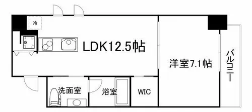 イーストモート高麗橋【11階】の間取り