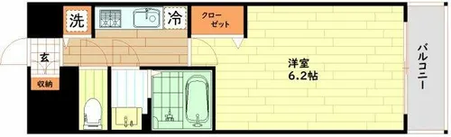 大阪府大阪市中央区道修町1丁目【マンション】の間取り