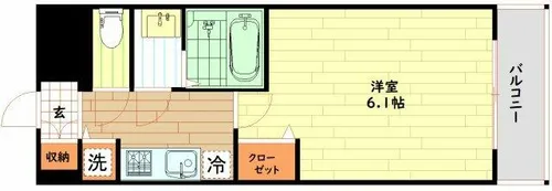 プレサンス塚本駅前【15階】の間取り