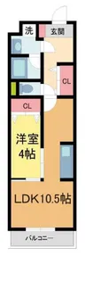 CITY Z 西宮【3階】の間取り