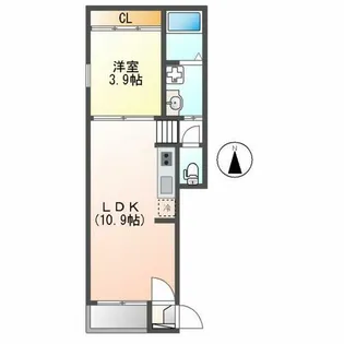 ラフィーネ大曽根【301号室】の間取り