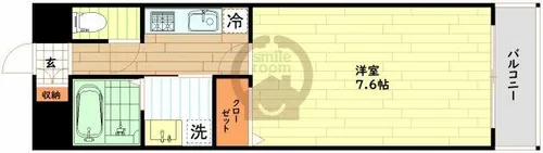 大阪府大阪市西区本田3丁目【マンション】の間取り