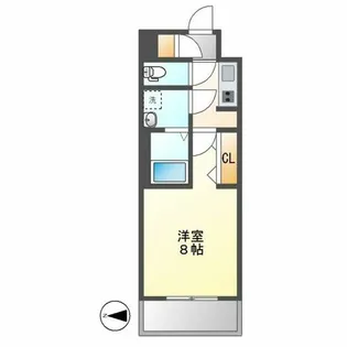 メイクス名駅太閤【903号室】の間取り