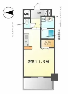 Casone asso(カゾーネアッソ)【603号室】の間取り