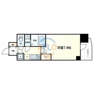 セレニテ本町東リアン【4階】の間取り