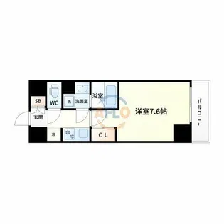 THE MUTUAL 江坂【2階】の間取り