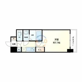 アドバンス江坂ラシュレ【12階】の間取り