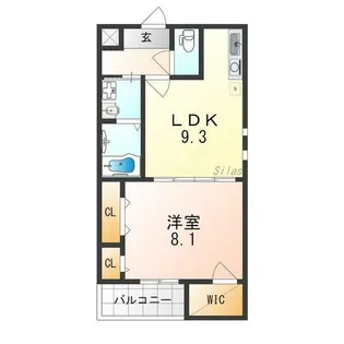 プロスぺリティーK-Ⅱ【2階】の間取り