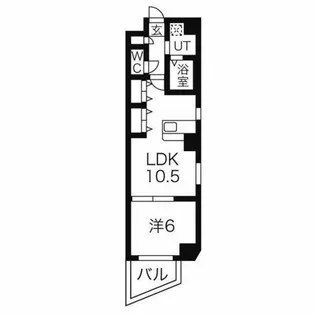 ティースクエア本陣【6階】の間取り