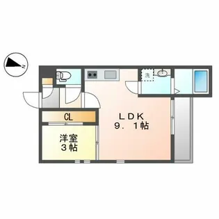 grandtic Etincelle(エタンセル)【1階】の間取り
