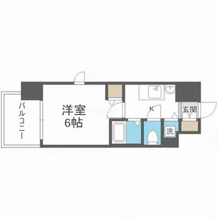 プレサンス難波元町【7階】の間取り