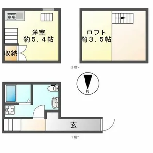 ラフィーカ金山【1階】の間取り