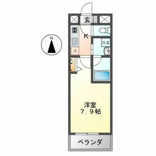 レーベスト志賀本通【1002号室】の間取り