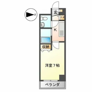 プロシード金山【1102号室】の間取り